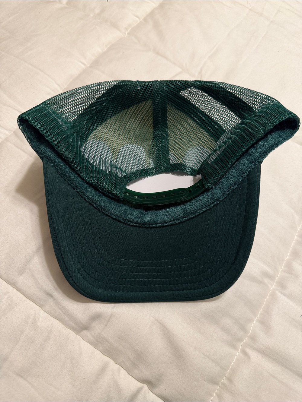 Green Trucker Hat with 'Offline' Script - Picture 2 of 5